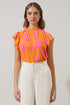 Mexia Floral Dorie Ruffle Blouse